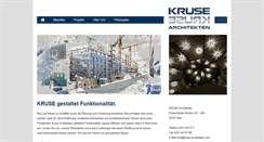 Desktop Screenshot of kruse-architekten.com