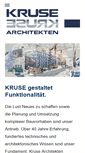 Mobile Screenshot of kruse-architekten.com